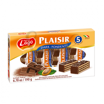 Lago Plaisir chocolat dark fondente 5*38g