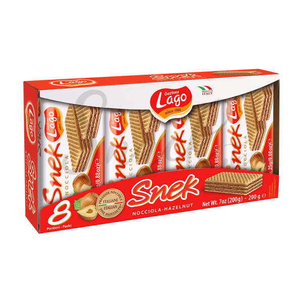 Lago snek gaufrette noisette 8_25g