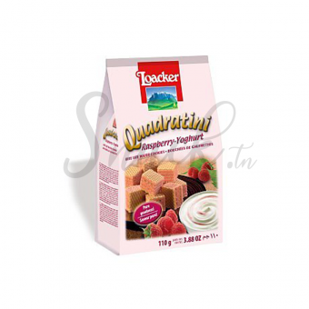 Loacker quadratini raspberry yoghurt 110g