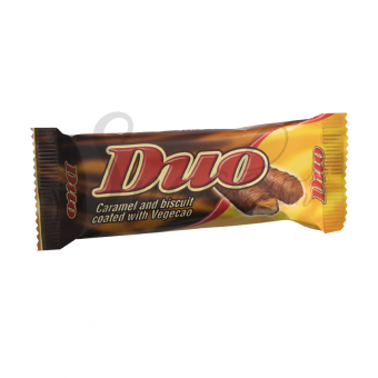 Duo Caramel & Biscuit Coated With Vegecao 28g